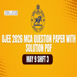 OJEE 2026 MCA Question Paper May 9 Shift 3 with Solution Pdf